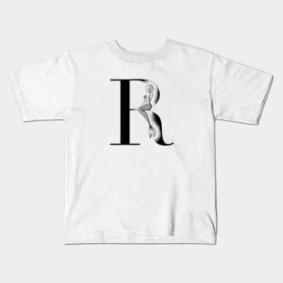 Mermaid Monogram R Kids T-Shirt